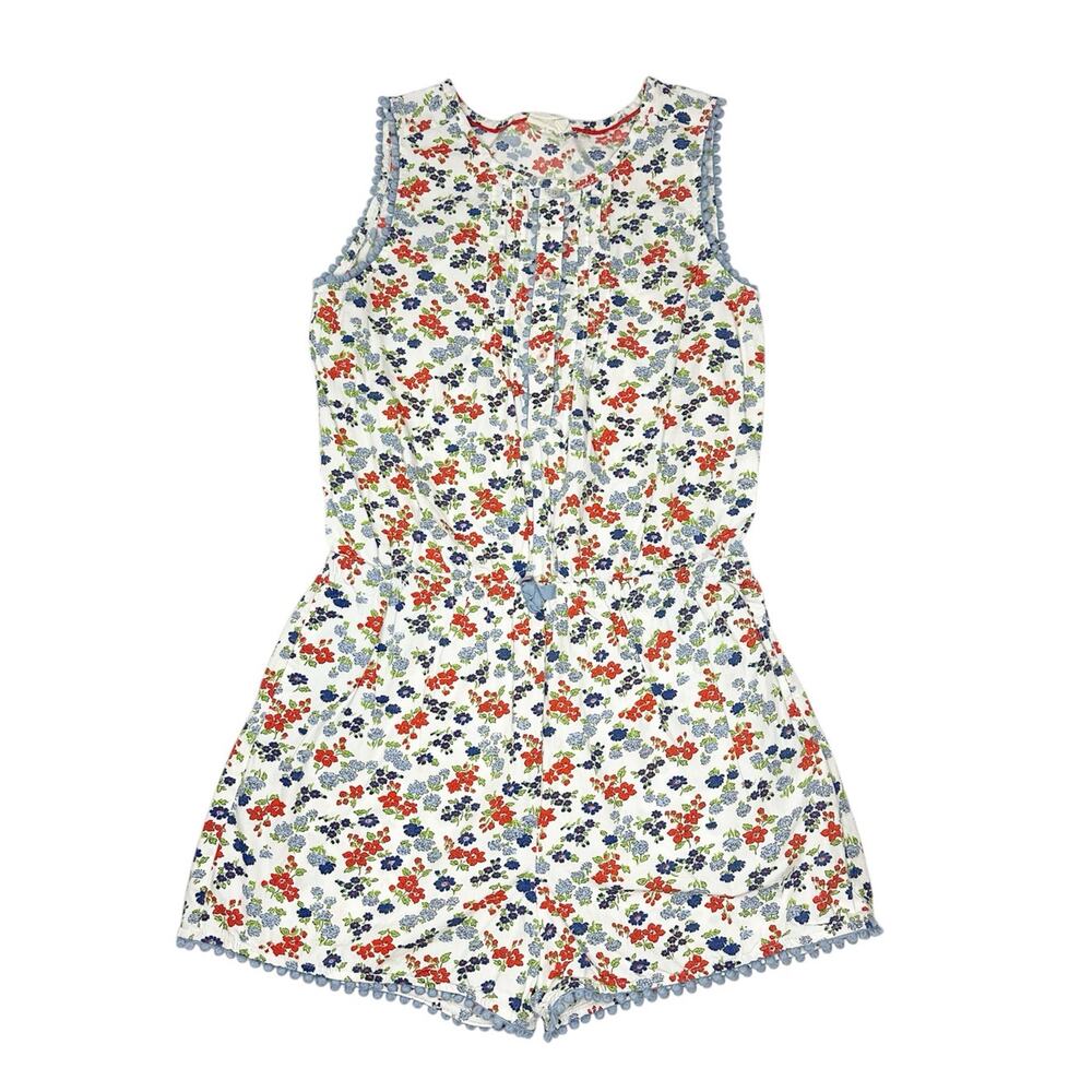 Mini Boden Floral Print Romper Size 11-12Y